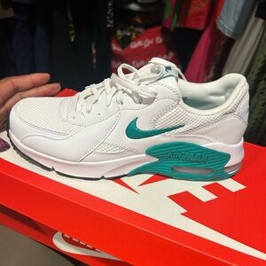 Nike Air Max White Teal Sneakers